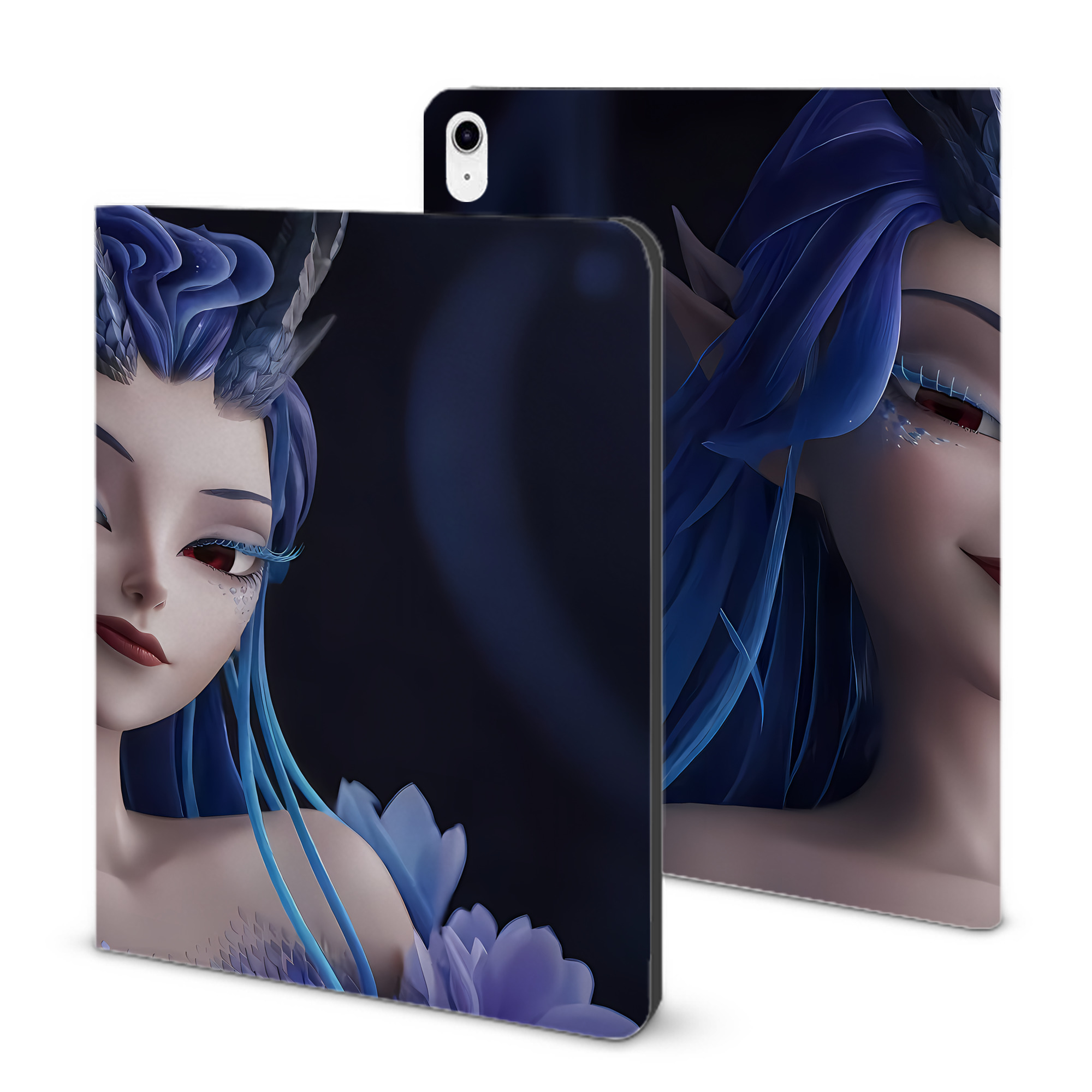 （画像用） Ne Zha 2 ナタ 魔童の大暴れ IPad ケース ブック型 PUレザー TPU 耐衝撃 軽量 薄型 ペン収納なし 全面保護 IPad 各モデル対応